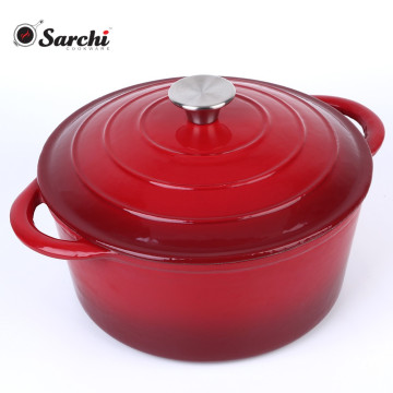 casserole pot cast iron enamel coating